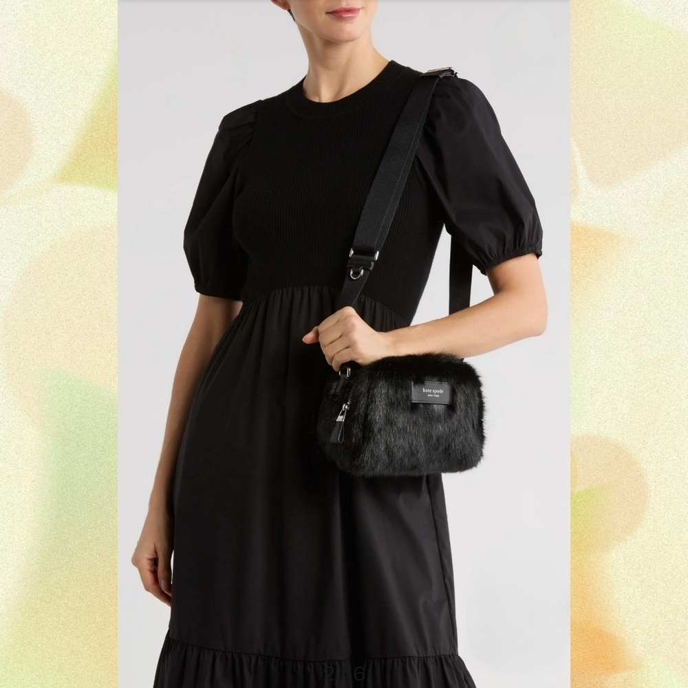 Kate Spade Puffed Faux Fur Crossbody